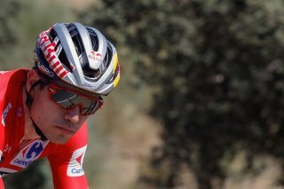Une troisième victoire sur la Vuelta pour Wout van Aert. KEYSTONE/EPA/Javier Lizon